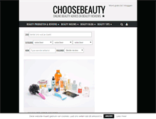 Tablet Screenshot of choosebeauty.nl